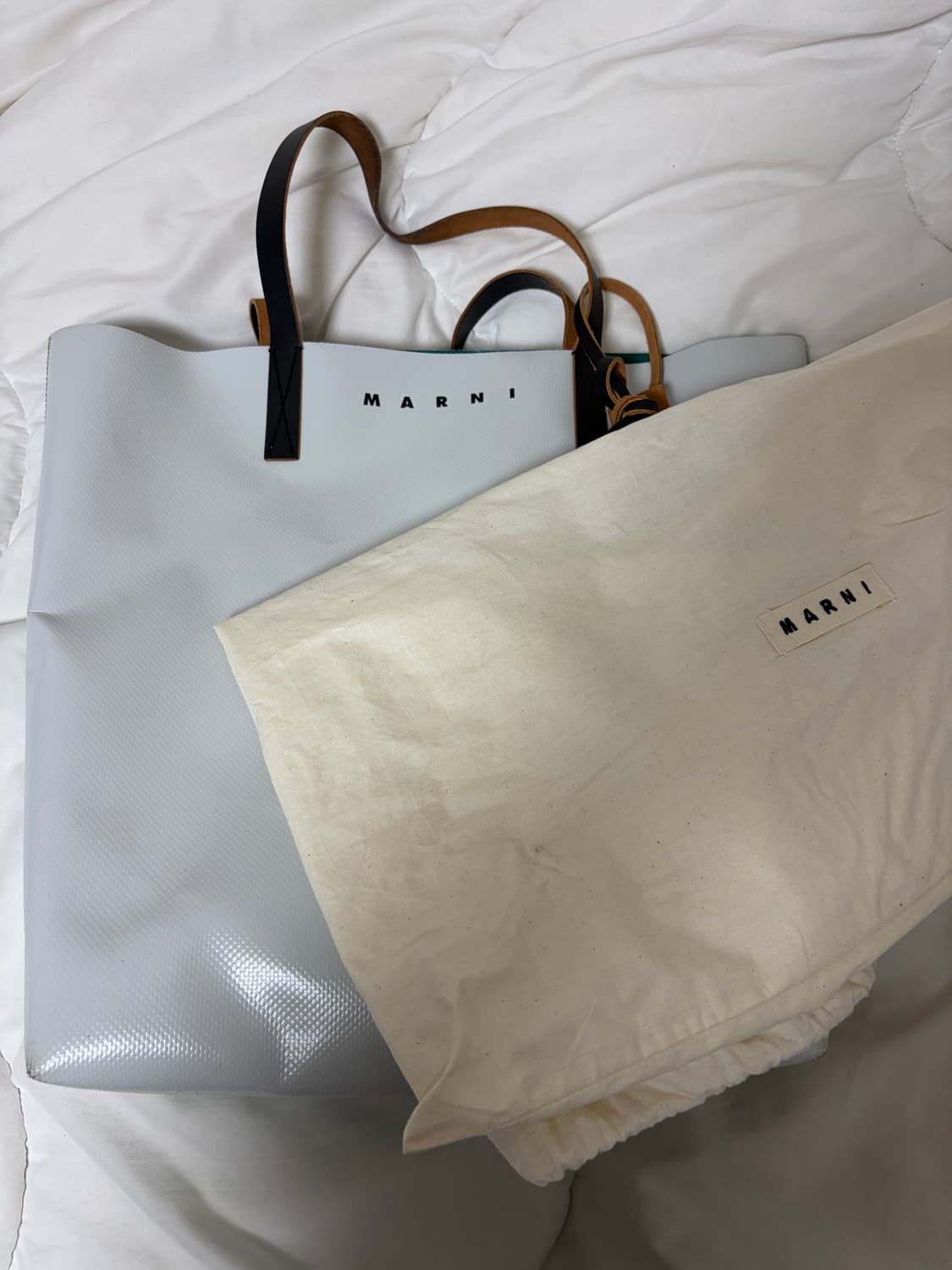 MARNI 투톤 토트백 상품이미지4