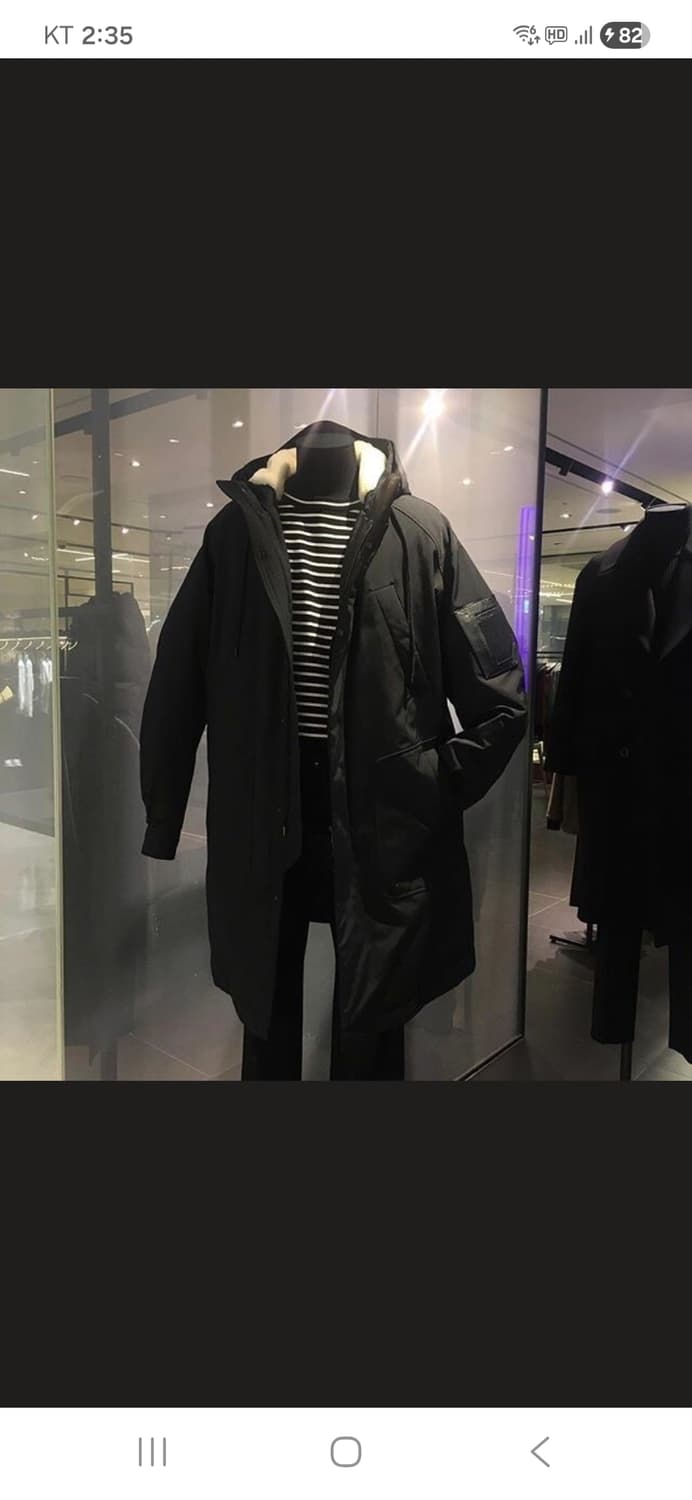 준지 17fw 양털 롱패딩 블랙 48사이즈 상품이미지1