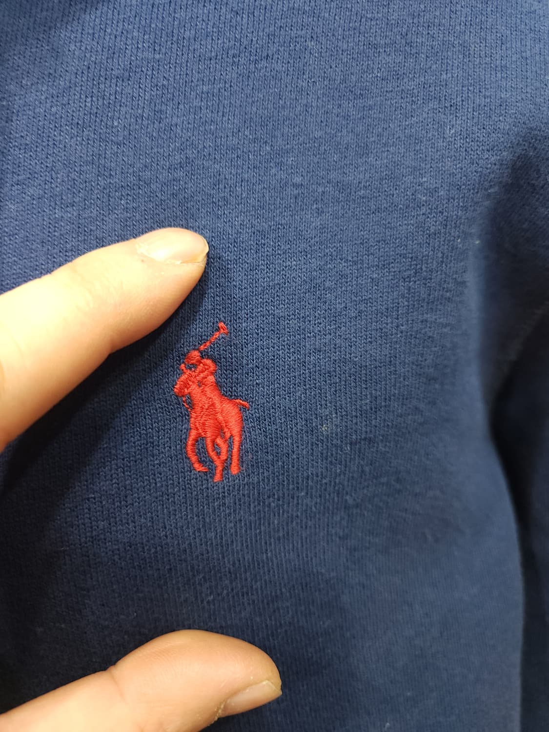 폴로 랄프로렌 네이비 기모 후드 집업 자켓 후드체크안감

 상품이미지4