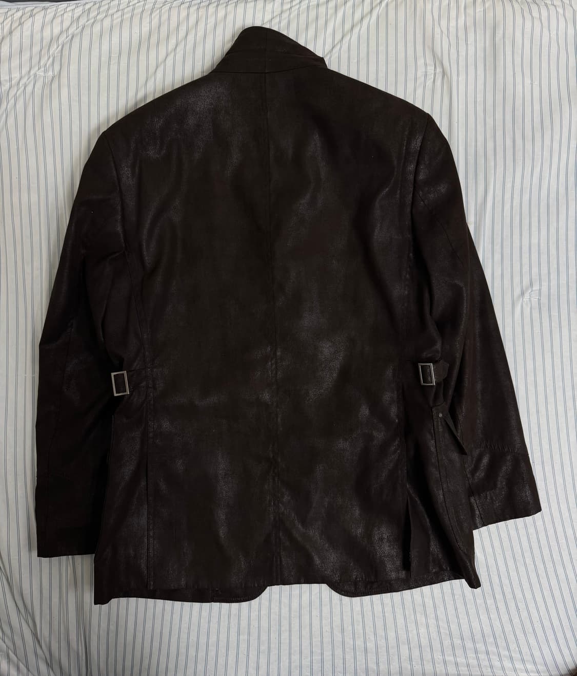 차이나카라 레더 블레이져 자켓 상품이미지3