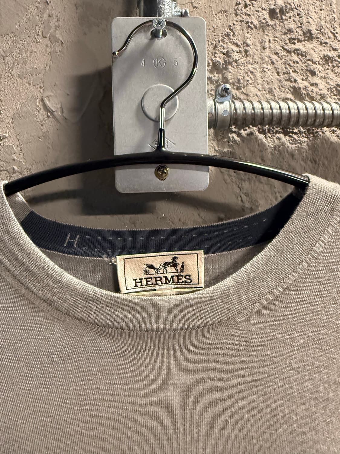 L 에르메스 HERMES 라나 울 니트 라이트블루 그레이 상품이미지7