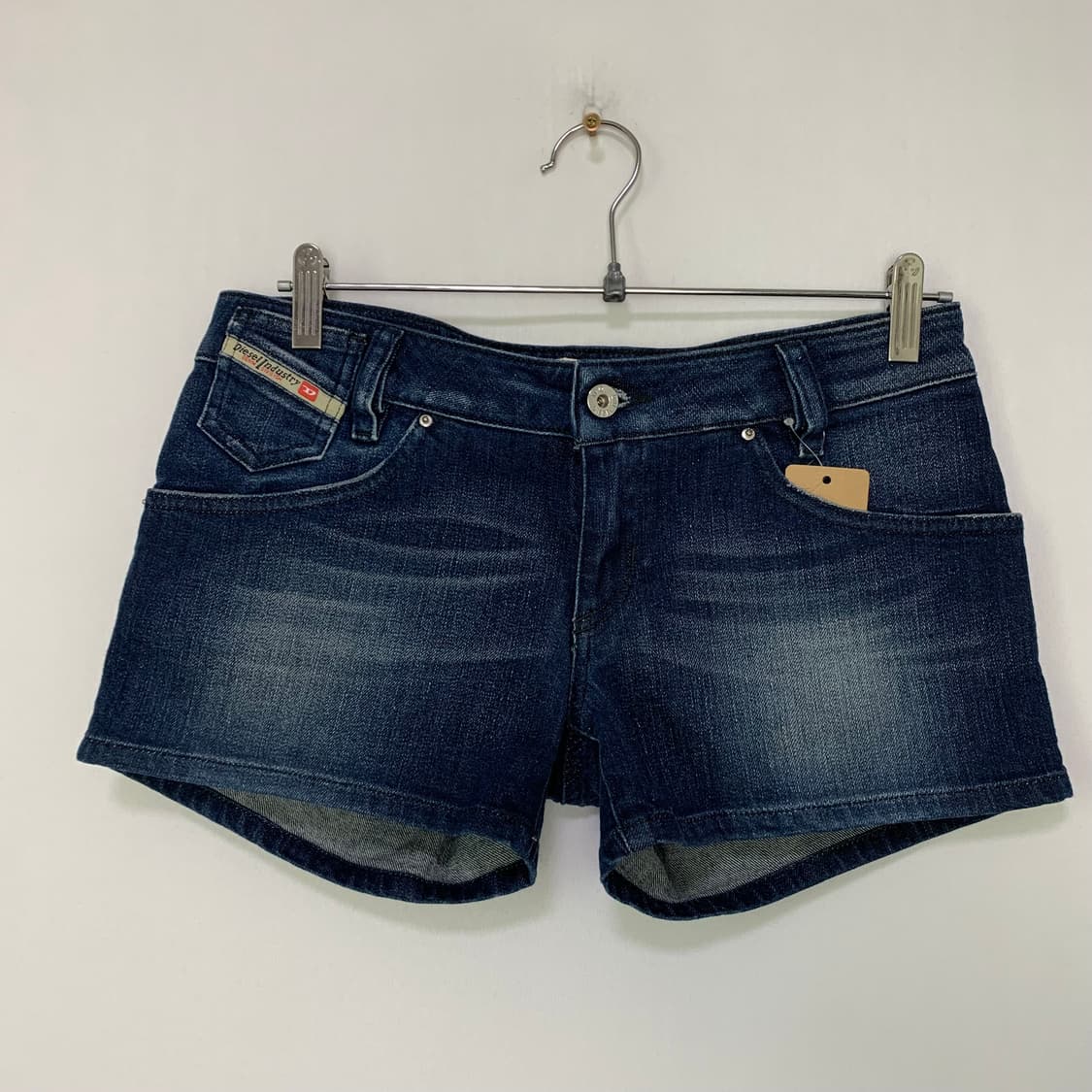 디젤 빈티지 00s y2k 로우라이즈 워싱데님 마이크로 쇼츠 반바지 28 상품이미지3