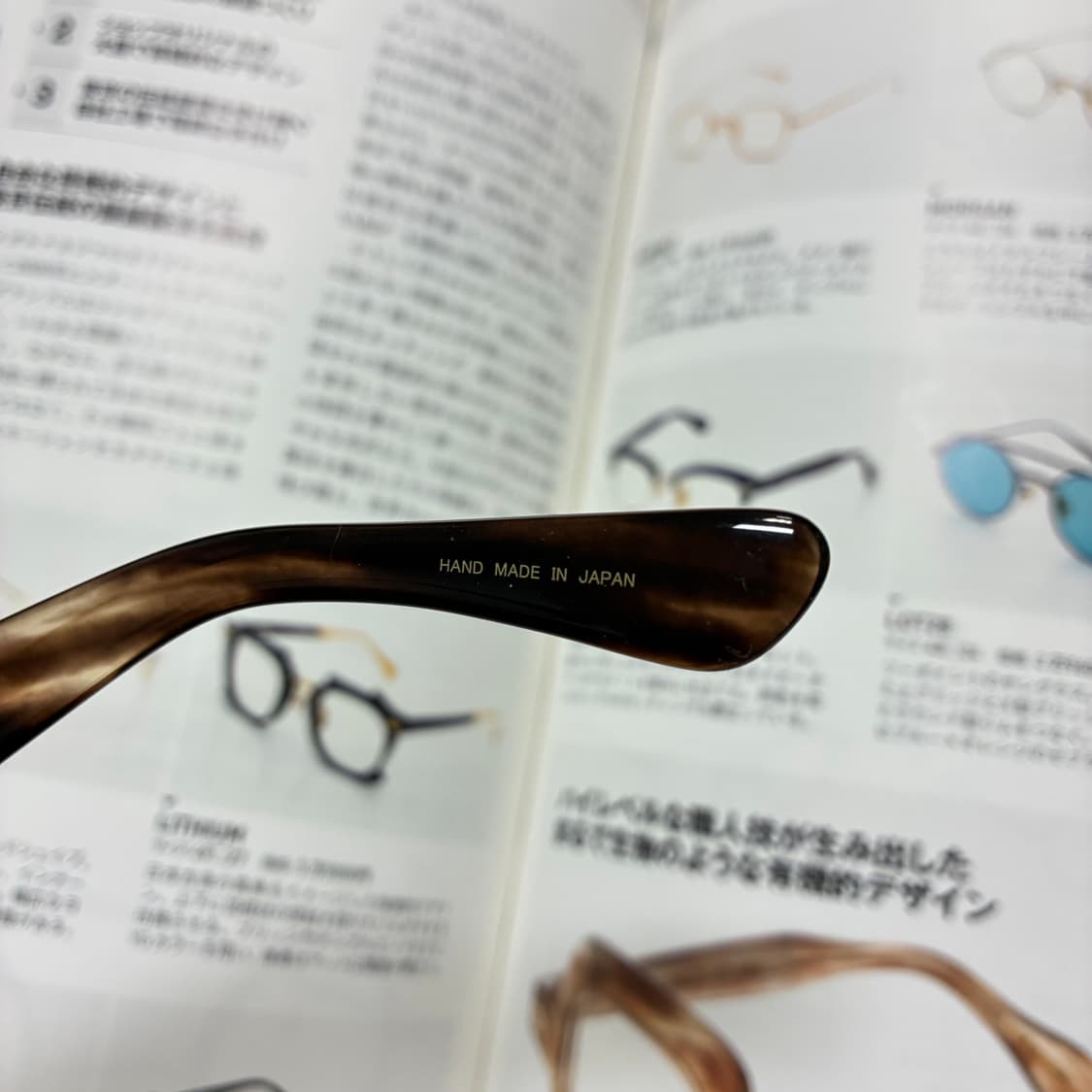 銘品晴夫作 하루오사쿠 일본 장인 셀룰로이드 뿔테 안경 상품이미지5