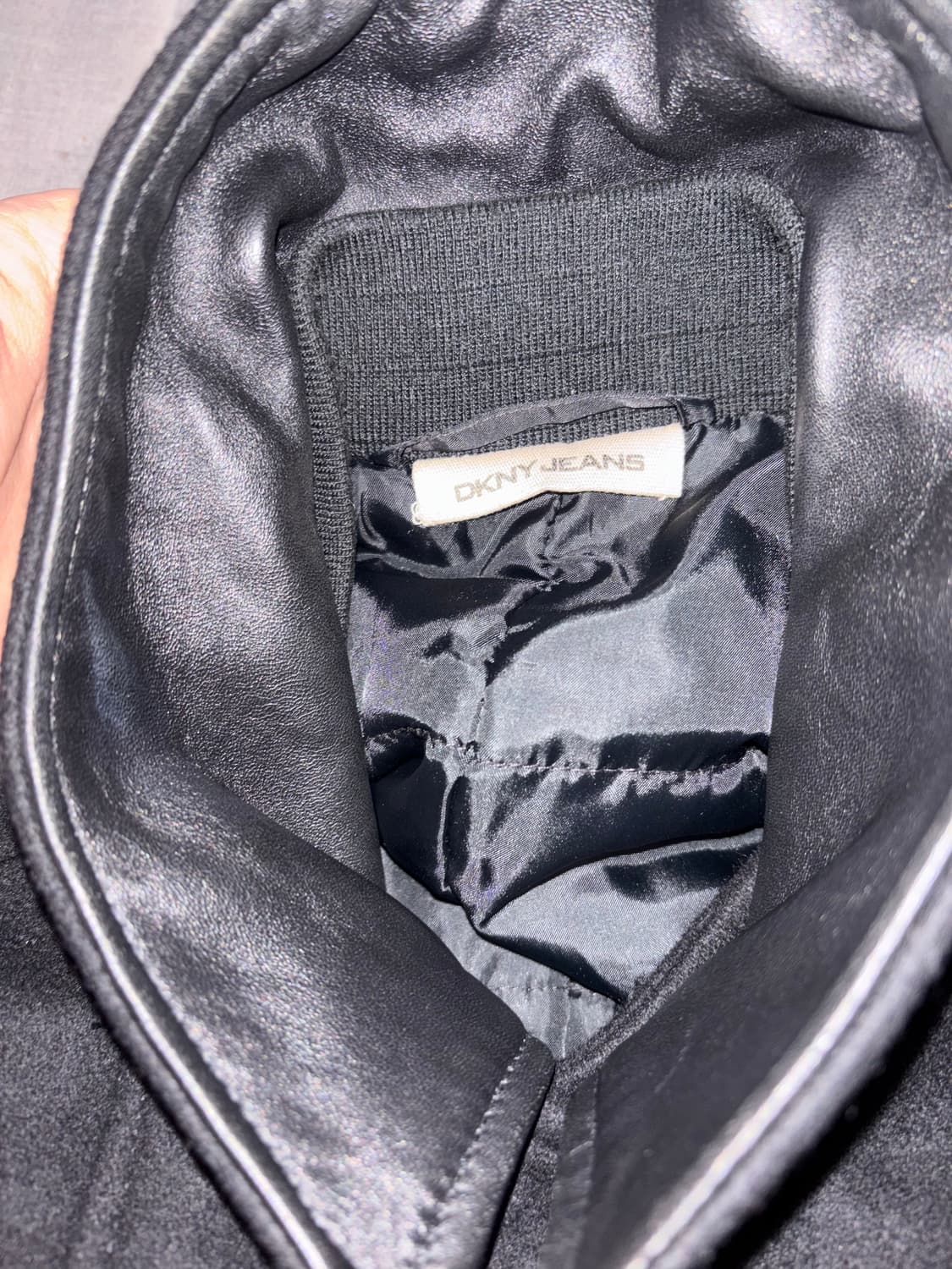 DKNY 레더 트리밍 피코트 상품이미지4