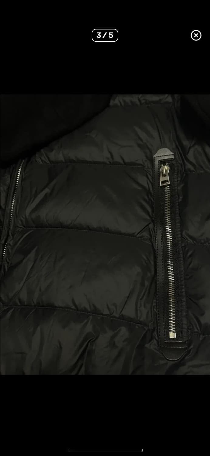 정가11.7 블랙L 프리미엄 울니트 덕다운패딩집업 상품이미지3