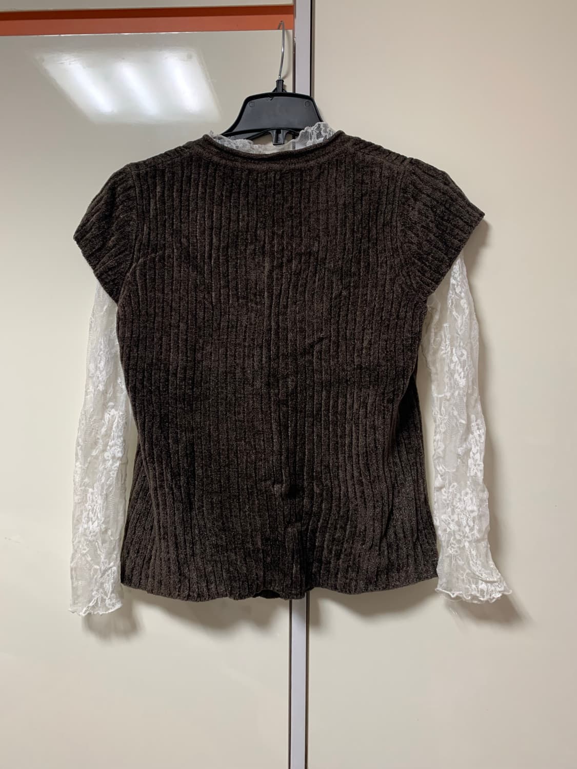 브라운 레이어드 조끼 상품이미지2