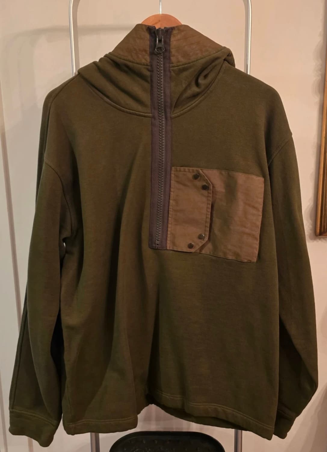 Ten c 텐씨 후드 기모 아노락 올리브 L 상품이미지1