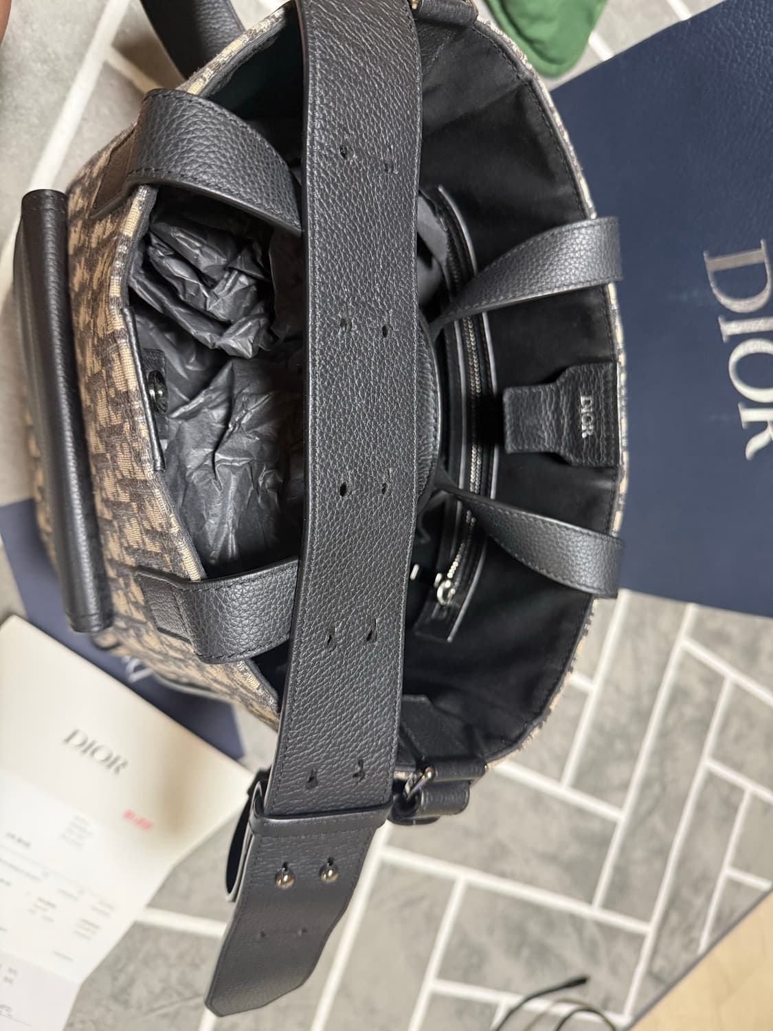 디올 오블리크 새들 샌드백 상품이미지4