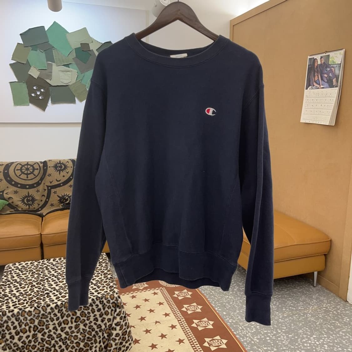 챔피언 리버스위브 자수로고 모던 맨투맨 스웻셔츠 M C09242 상품이미지3