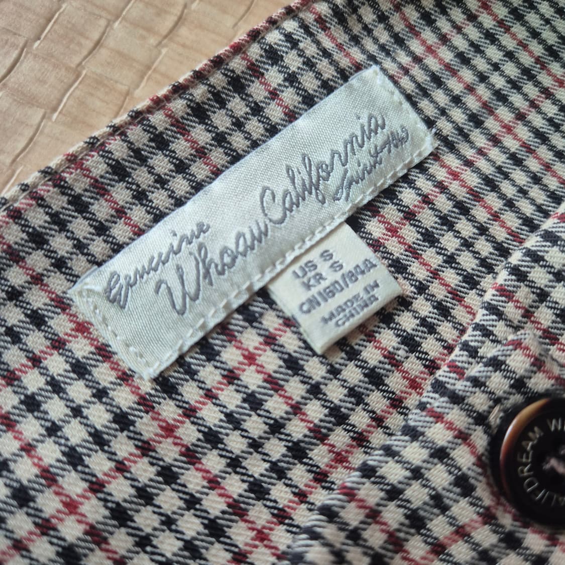 후아유 체크 뷔스티에 원피스 상품이미지3