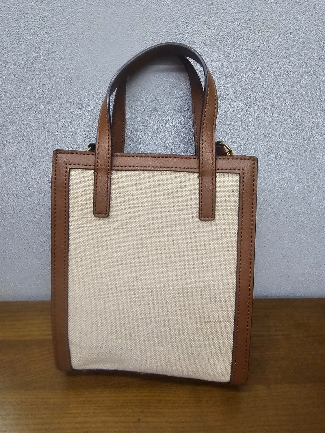 질스튜어트 브라운 가죽배색 린넨혼방 토트백 상품이미지4