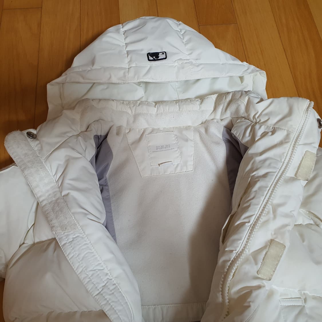 MLB 키즈 다운점퍼 유아동 110 덕다운 정품 - 흰색 다운점퍼로, 모 상품이미지5