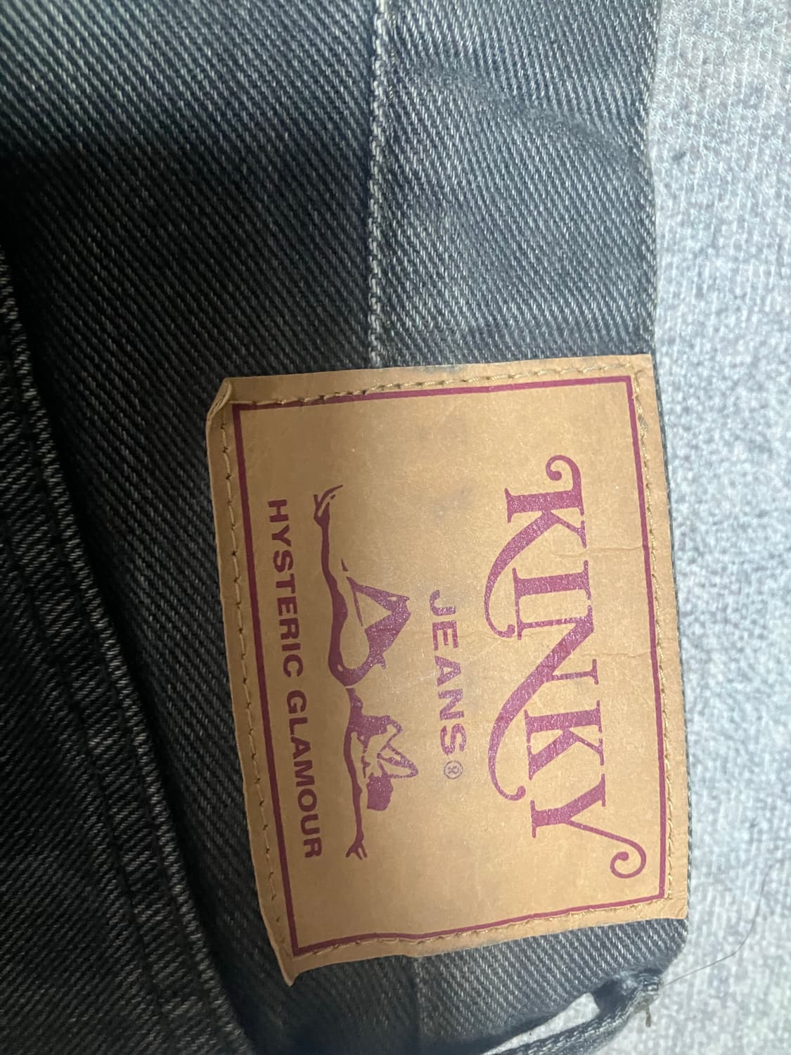 히스테릭 글래머 블랙 데님 팬츠 상품이미지3