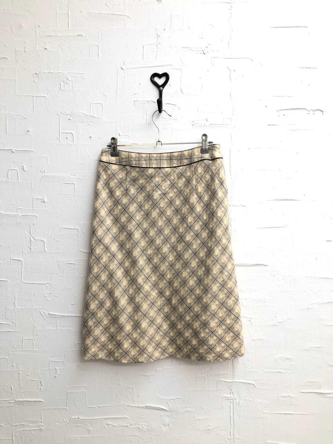 Butter check wool skirt 상품이미지5