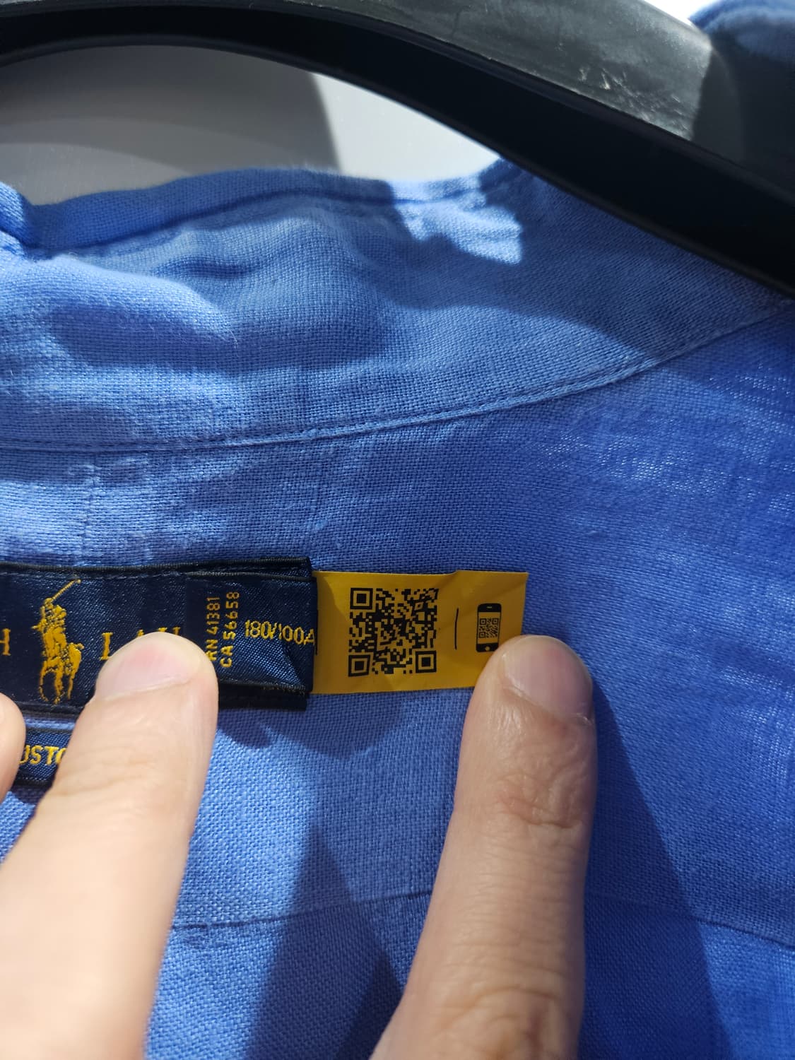 폴로 랄프로렌 린넨셔츠 L 블루 상품이미지3