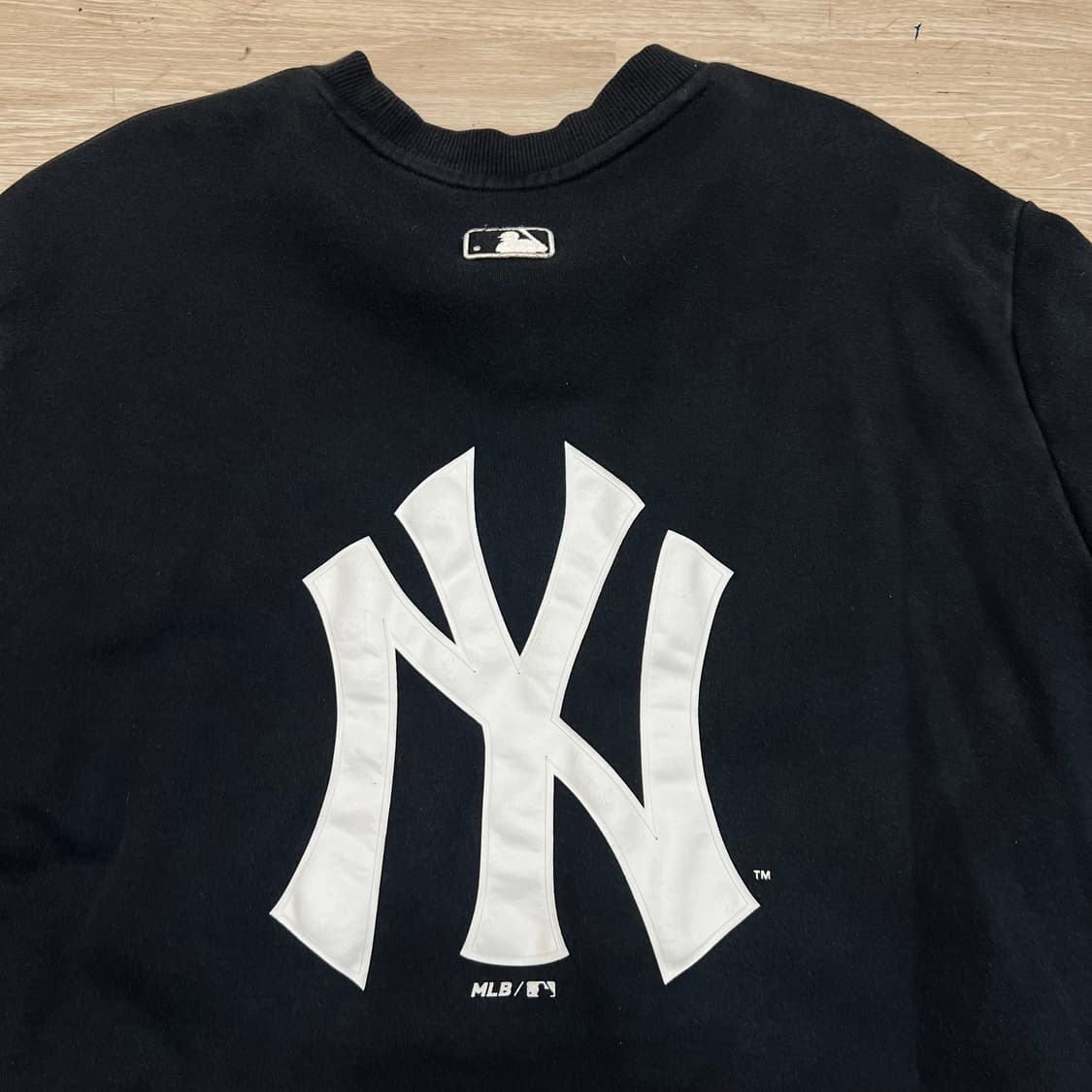 MLB 뉴욕 양키스 NY 빅로고 맨투맨 크루넥 티셔츠 [블랙] L/100 상품이미지6