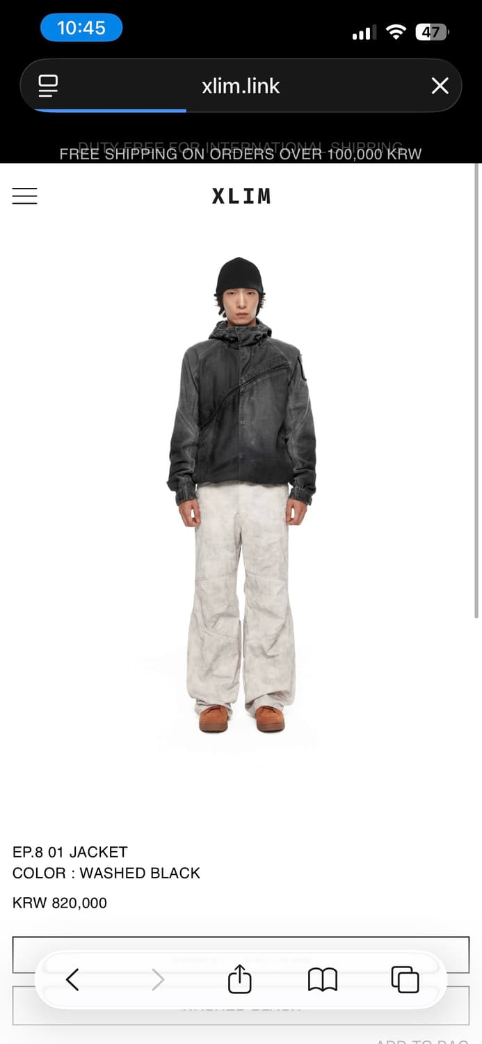 EP.8 01 JACKET COLOR : WASHED BLACK 상품이미지2