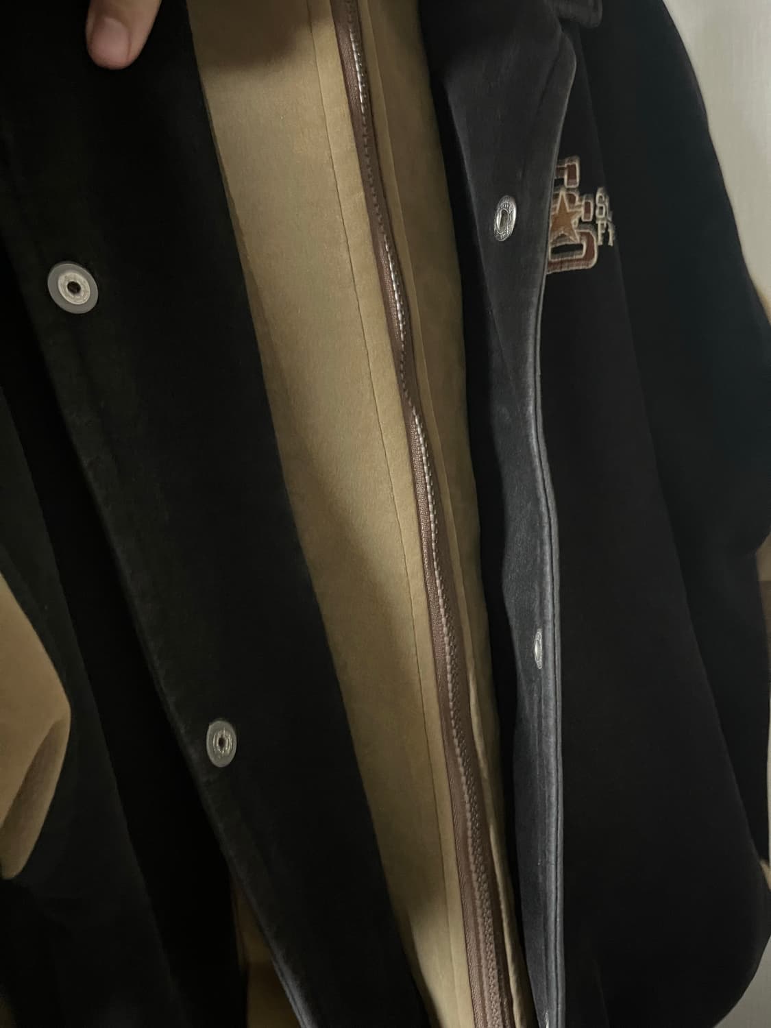 빈티지 스웨이드 바시티 자켓 상품이미지3