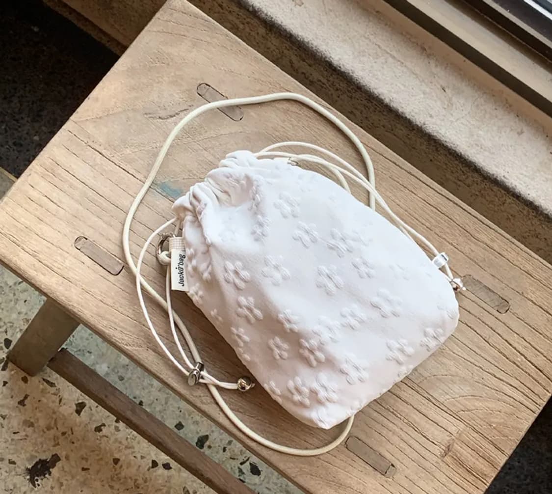 플로랄 미니백 ivory 상품이미지1