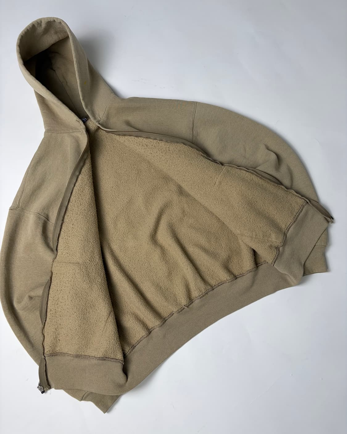 90s Russell Zip Up Hoodie (beige) 상품이미지7