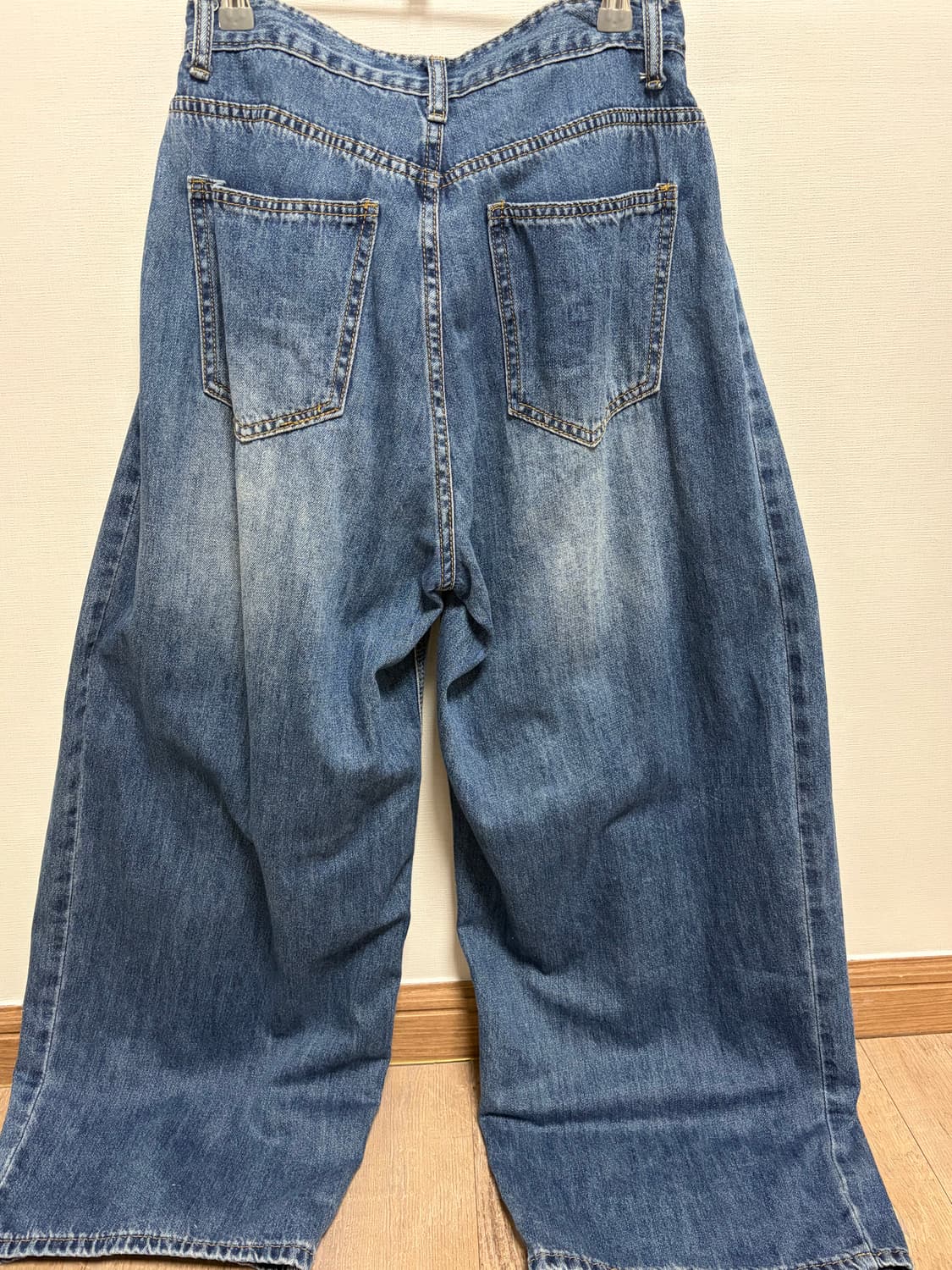 모디무드 워싱 사이드 핀턱 썸머 와이드 팬츠 상품이미지5