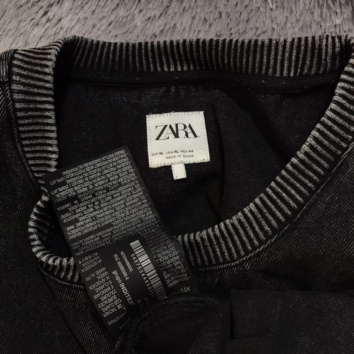 [[XL(실 XXL), A급] 자라(ZARA) 가먼트다잉 티셔츠@369 상품이미지4