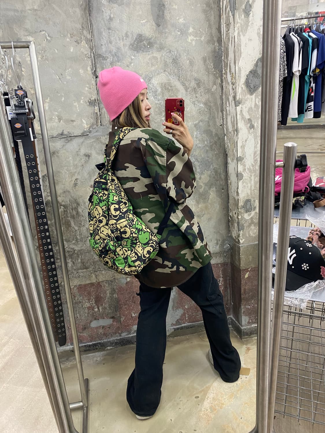 베이프 올패턴 백팩 상품이미지3