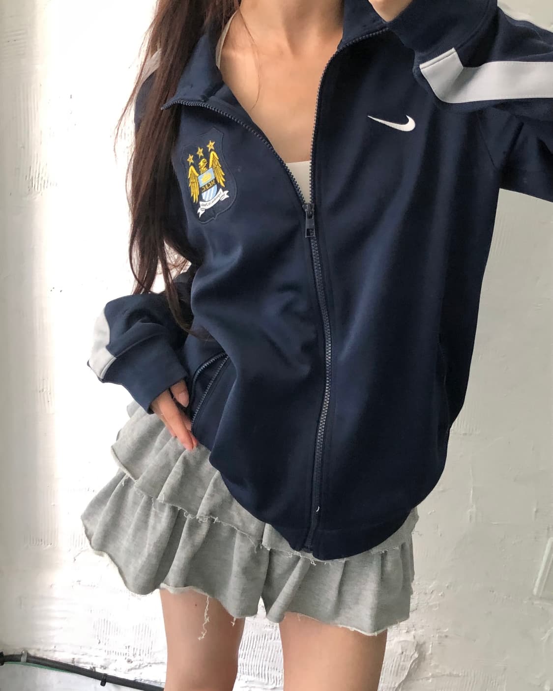 Nike 나이키 스우시 네이비 컬러 맨체스터 로고 트랙탑 상품이미지7