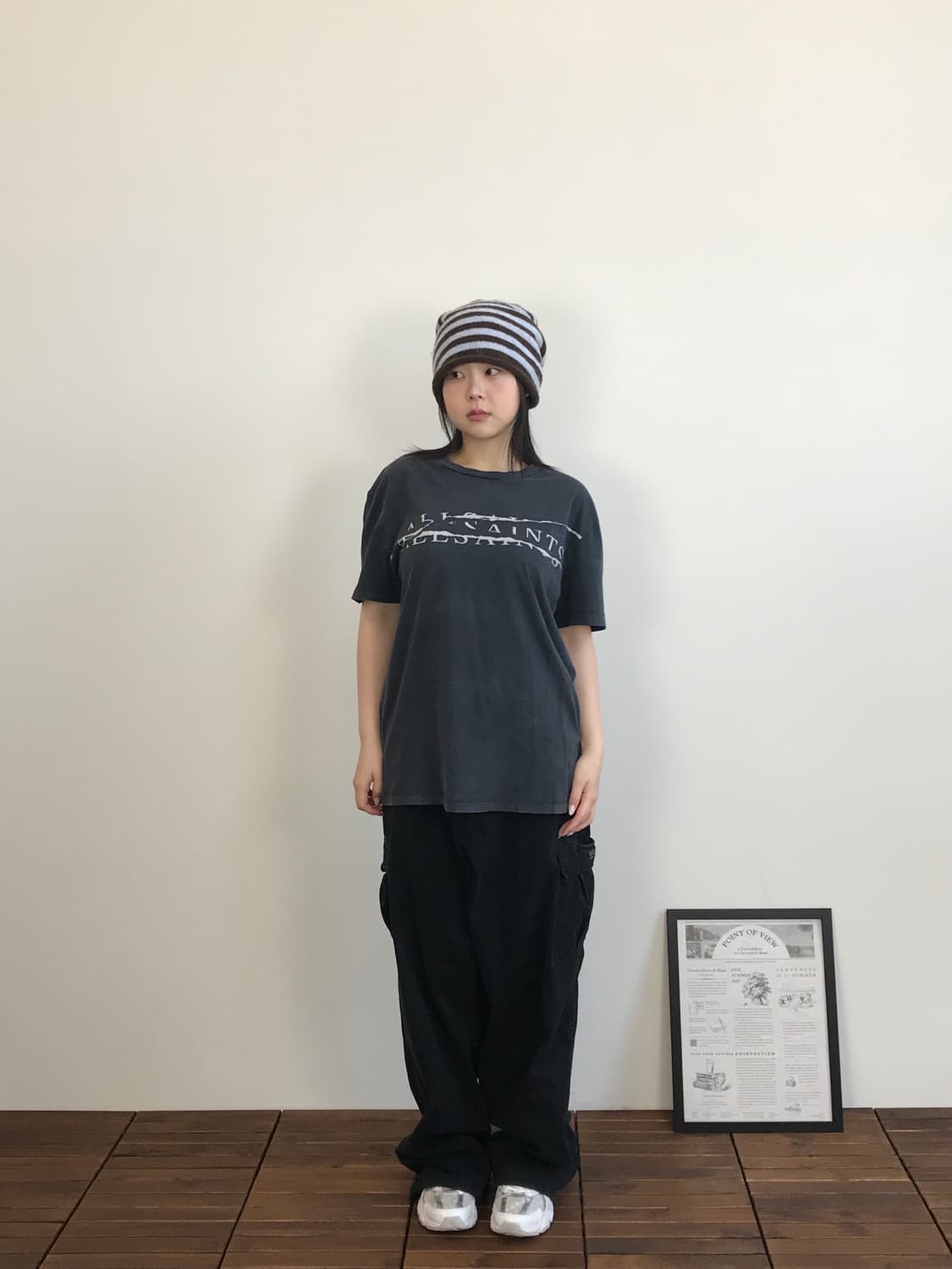 AllSaints Oversized Logo T Shirt 상품이미지1