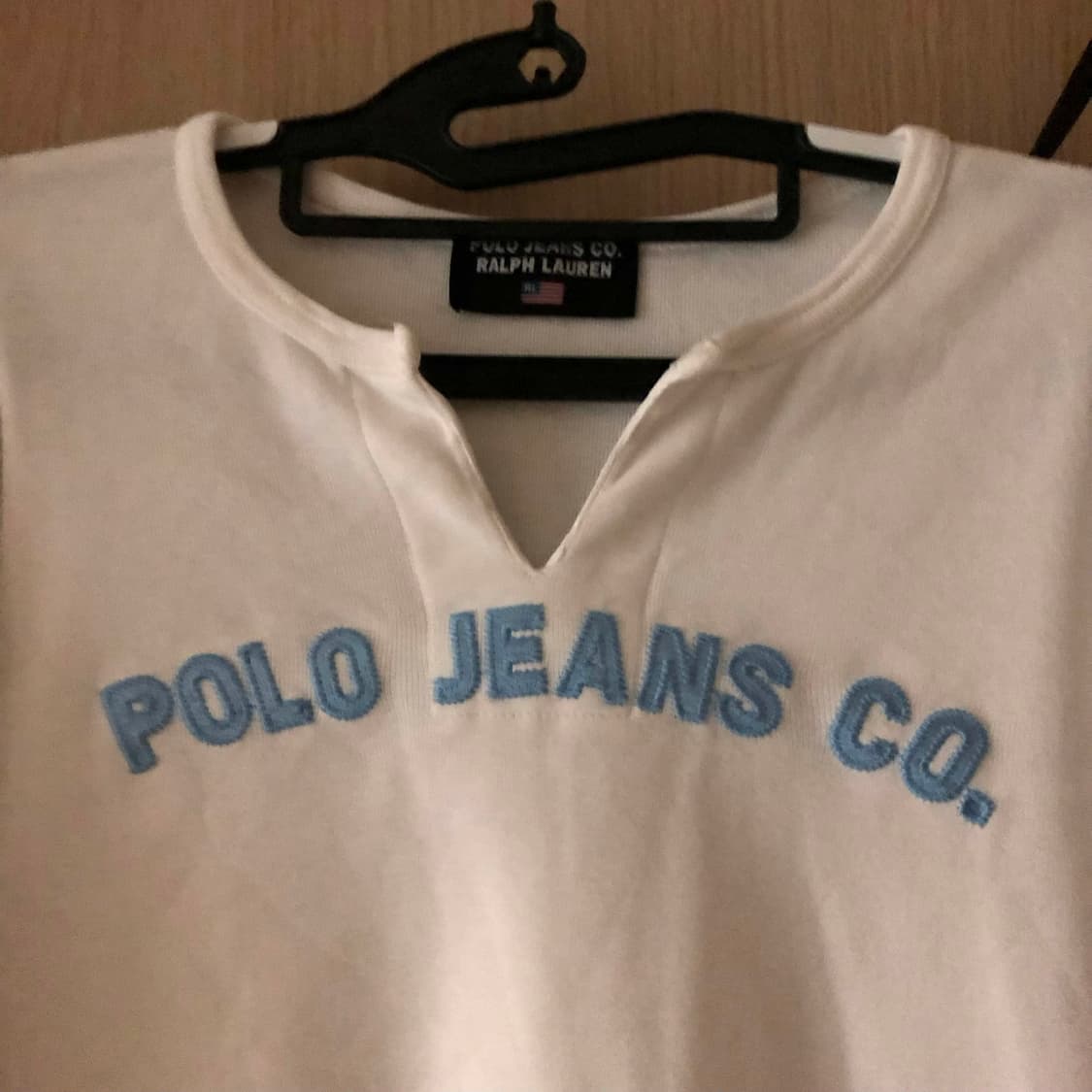 [Polo Jeans] 화이트 헨리넥 롱슬리브 상품이미지2