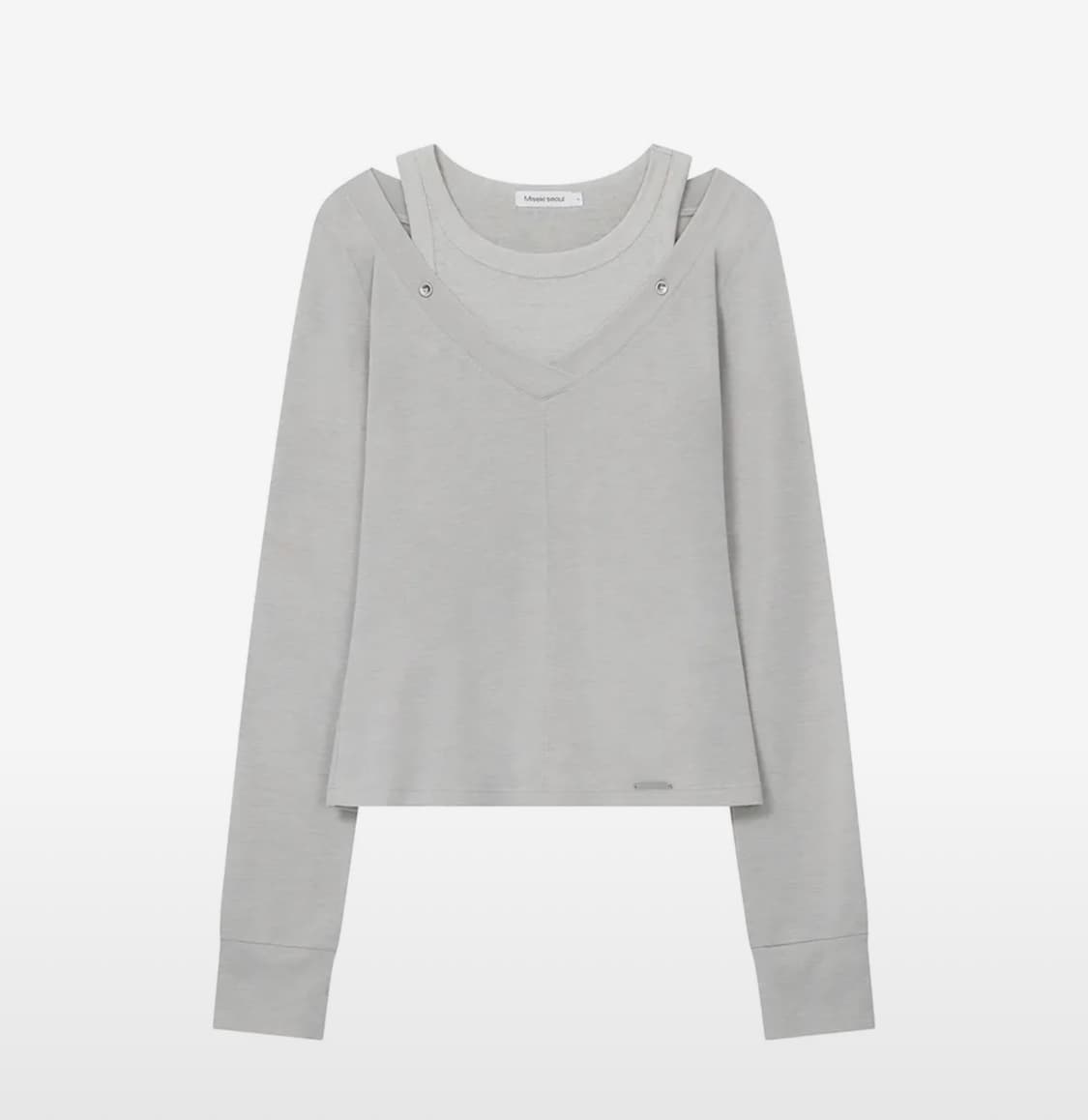 미세키서울 Layered line sheer long sleeve 상품이미지1