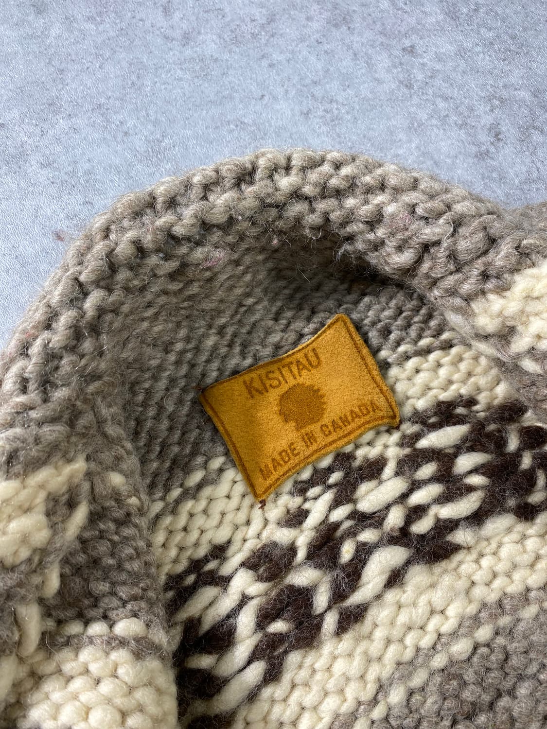 [M] KISITAU 캐나다 메이드 코위찬 니트 베스트 상품이미지9
