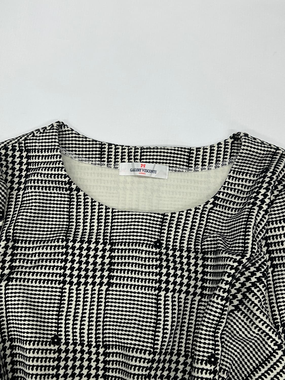 지뢰계 리본 포인트 블라우스 티셔츠 벨벳 패턴 고스로리 러블리 로맨틱 상품이미지5