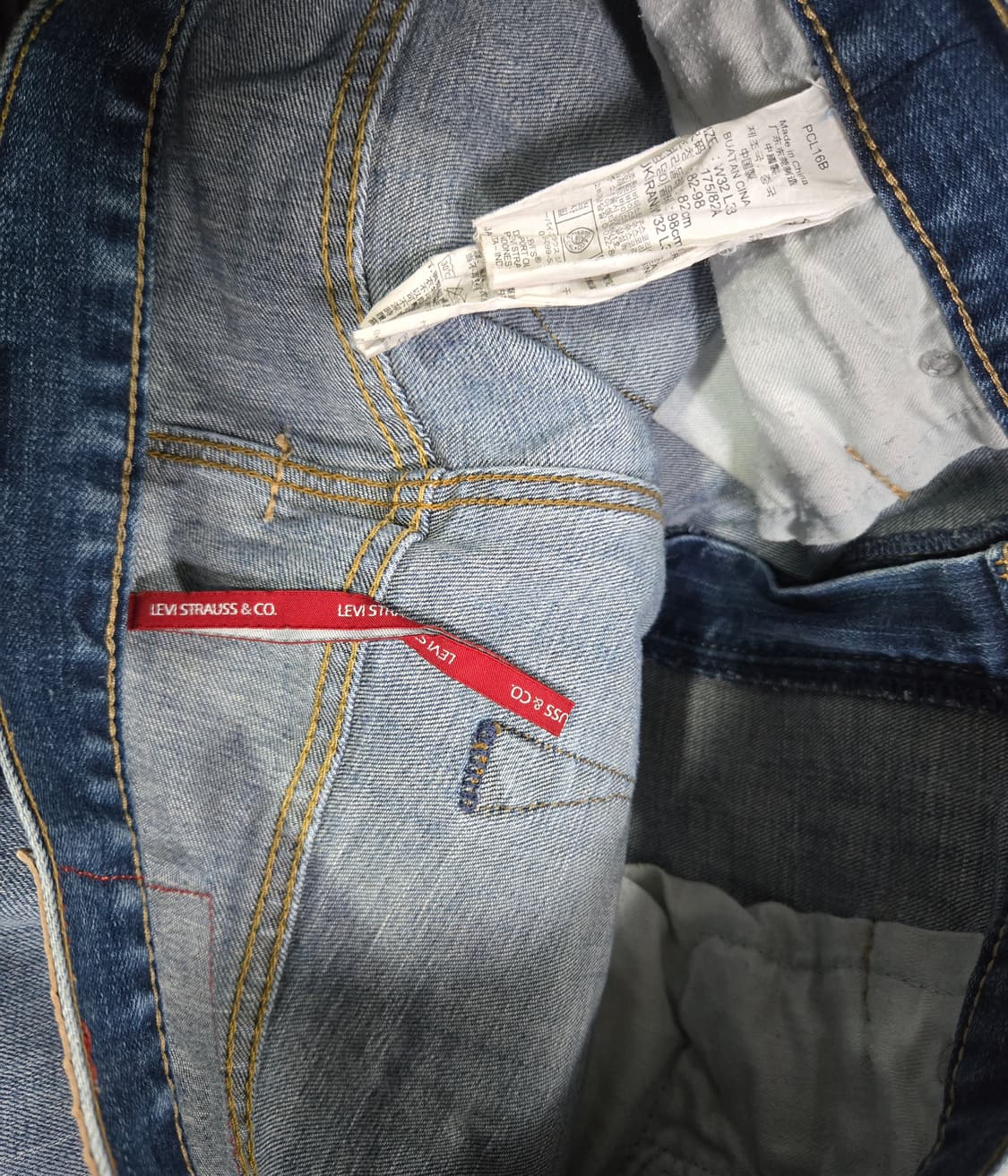 리바이스 504 데님팬츠 청바지 33~34 상품이미지8