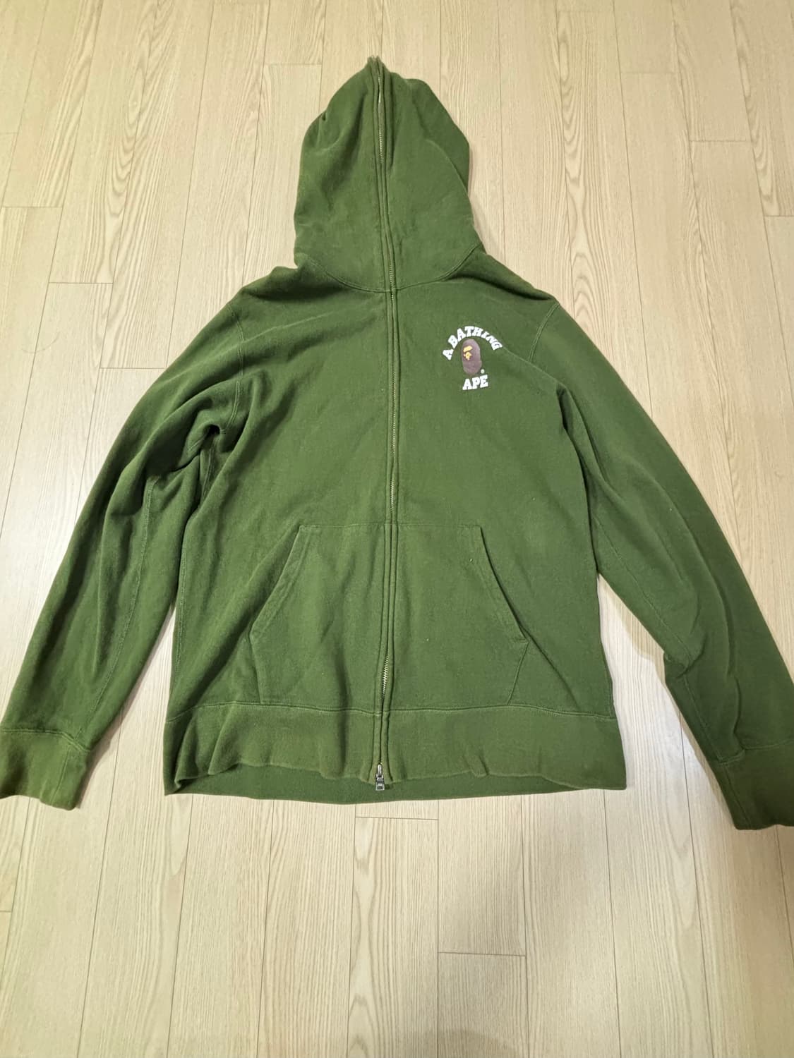 베이프 후드집업 그린 상품이미지1