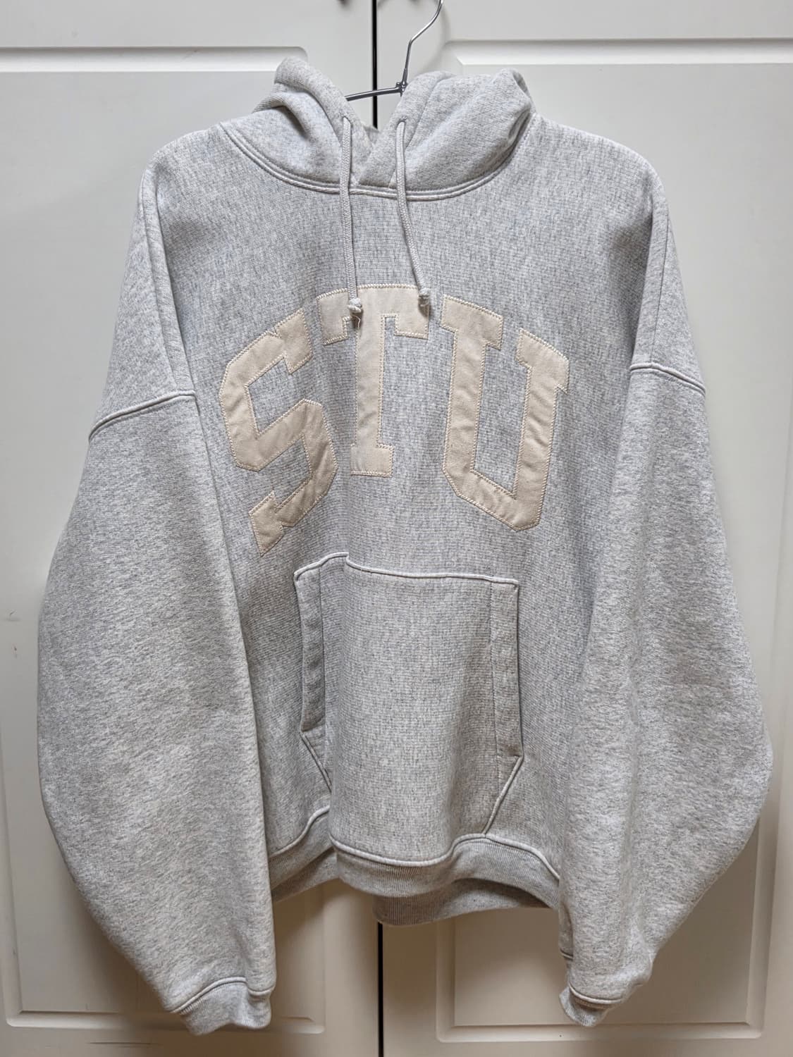 스투시 스투 아플리케 후드 애쉬 헤더 상품이미지3