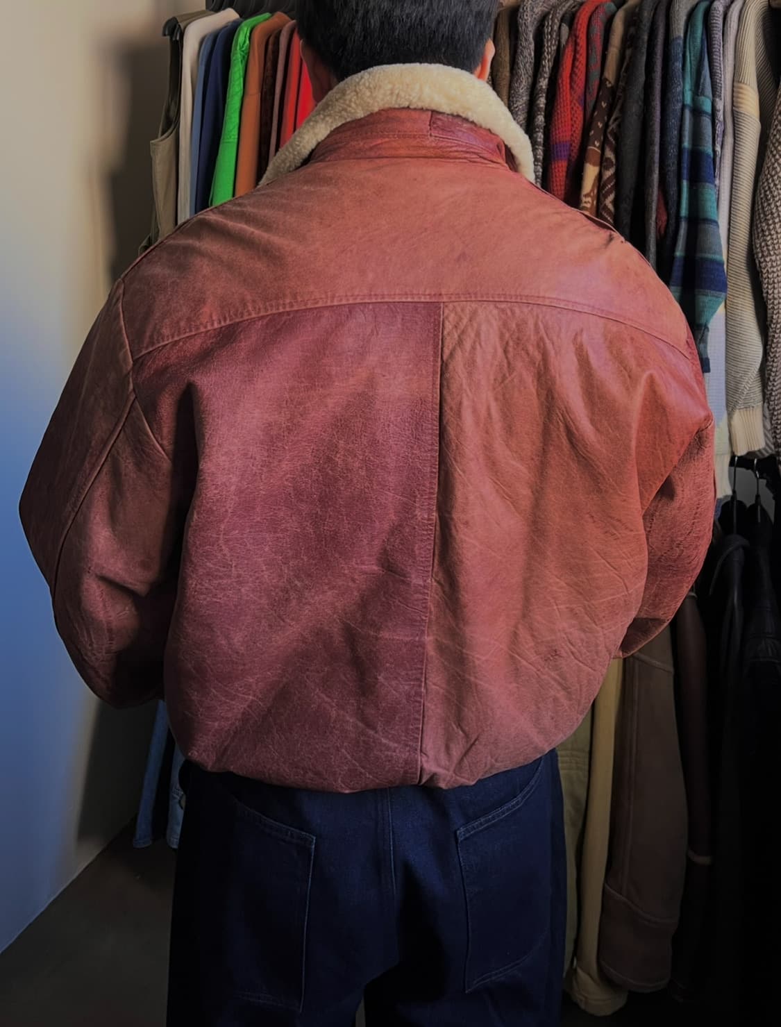 86AW CP컴퍼니 아카이브 가죽 플라이트 봄버 자켓 상품이미지10