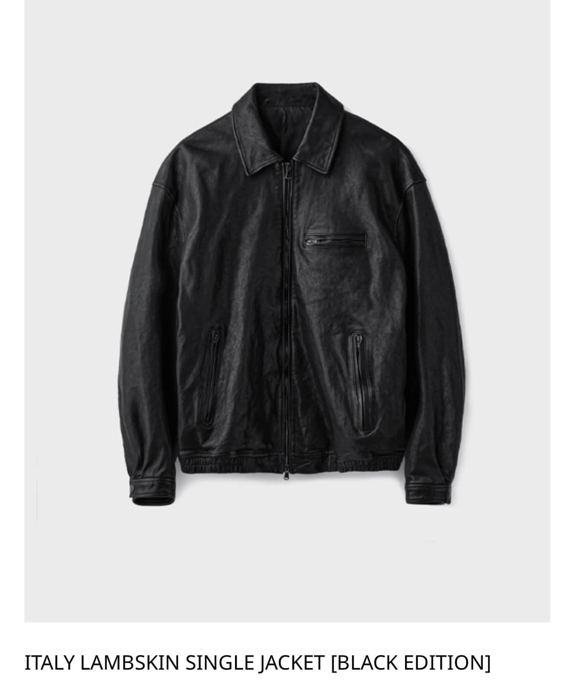 유니온블루 레더 자켓 블랙에디션 M 새상품 상품이미지1