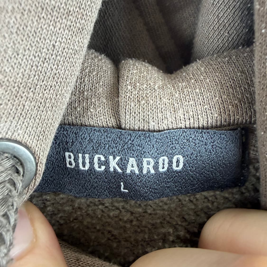 (무료배송)L) 버커루 로고 후드 티 브라운 상품이미지3