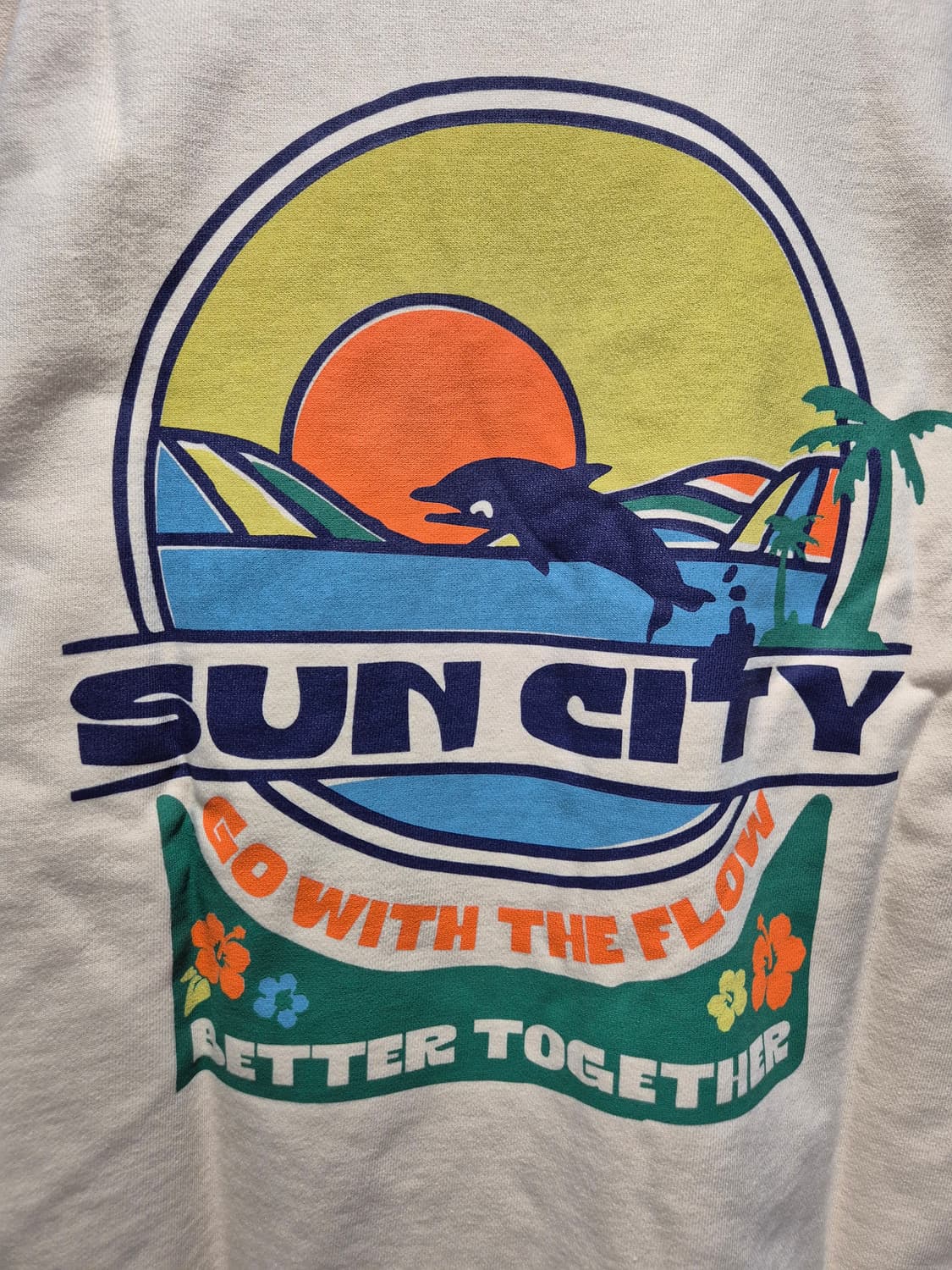 (세일)(새상품)빅웨이브 브랜드 맨투맨 티셔츠 아이보리 상품이미지7