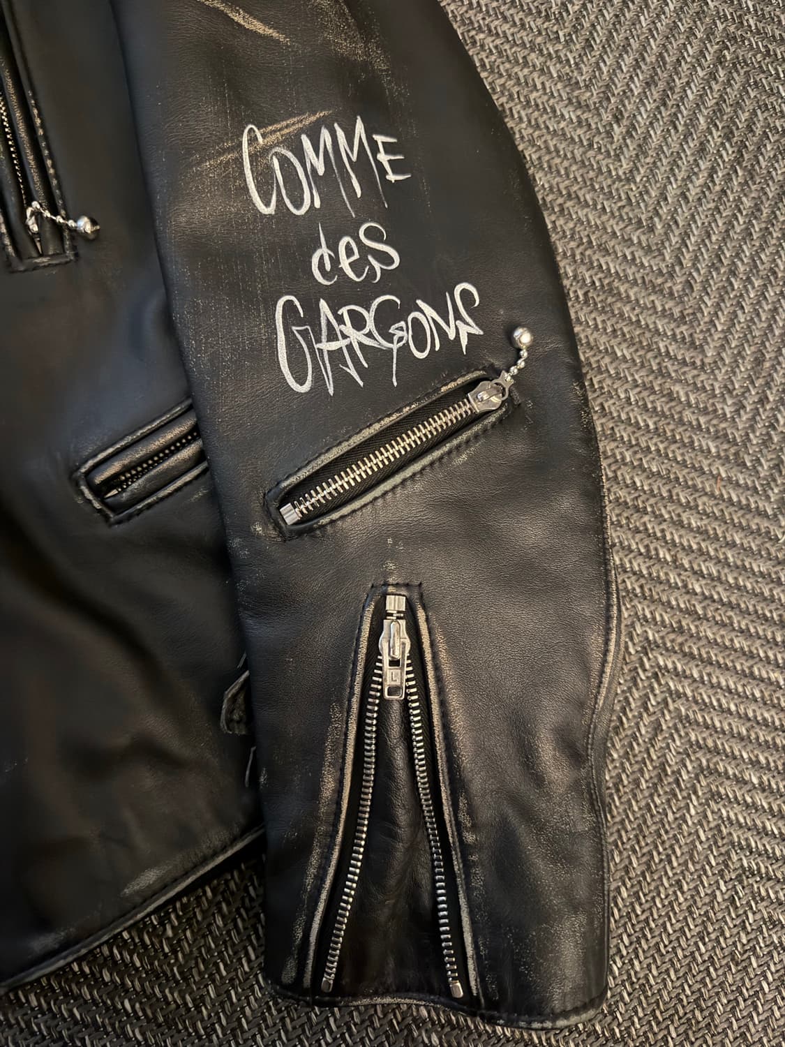 꼼데가르송 루이스레더 자켓 상품이미지4