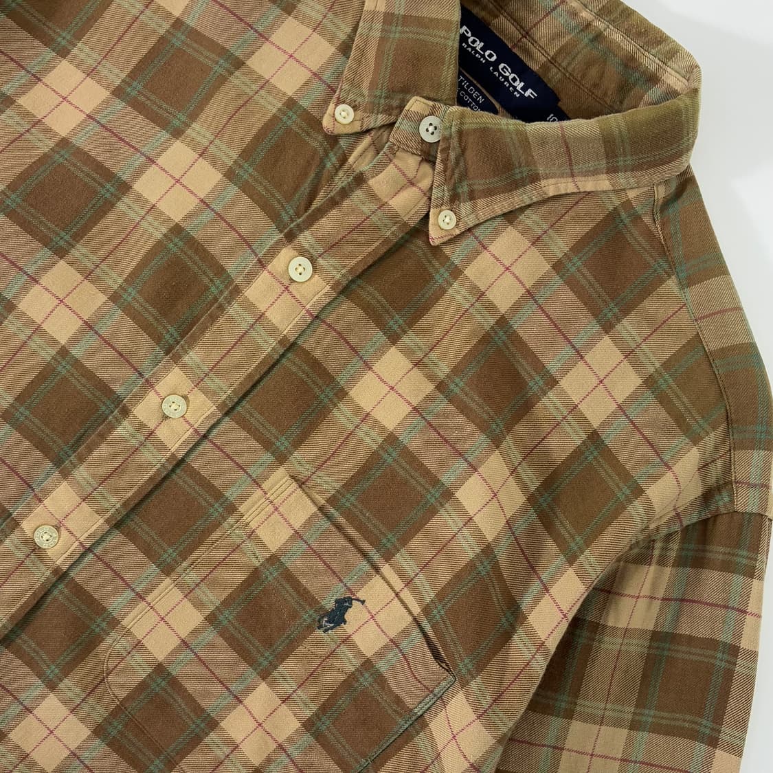 Polo  폴로 골프 랄프로렌 자수 틸든 코튼 체크 셔츠 상품이미지3