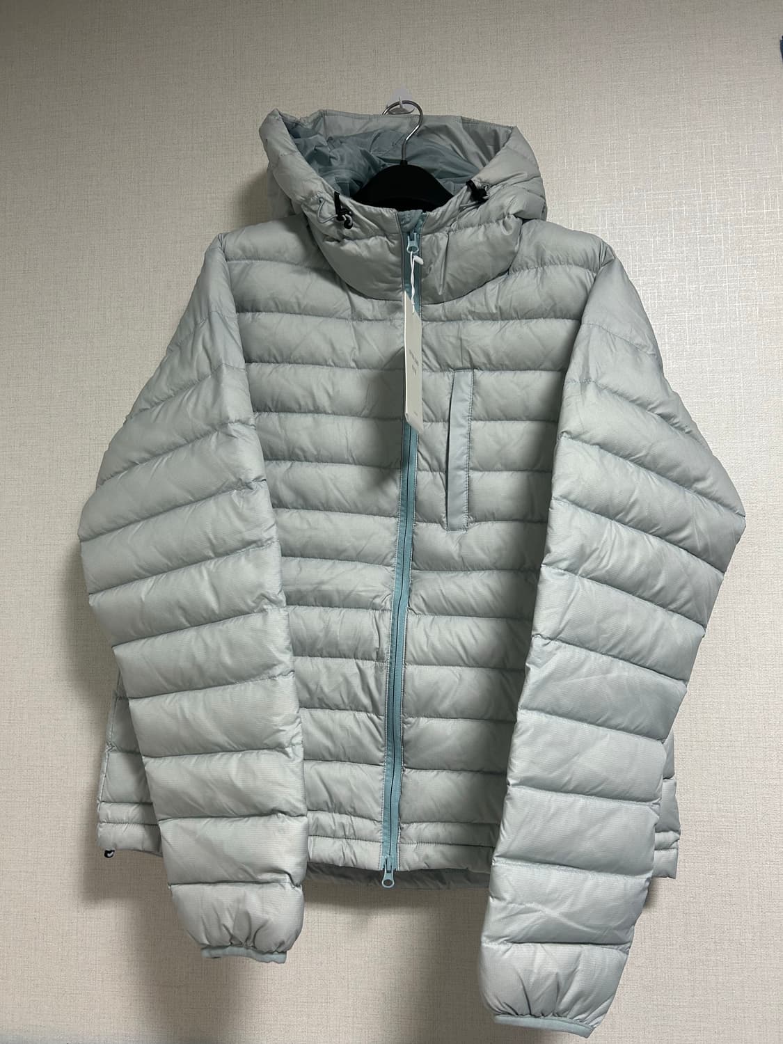 (새상품) 레테르코모 서픽 윈드 라이트 패딩 경량패딩 스카이블루 M 상품이미지10