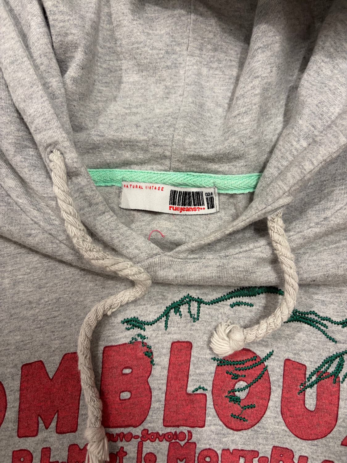 RU JEANS  로고 반팔 후드 티 상품이미지5