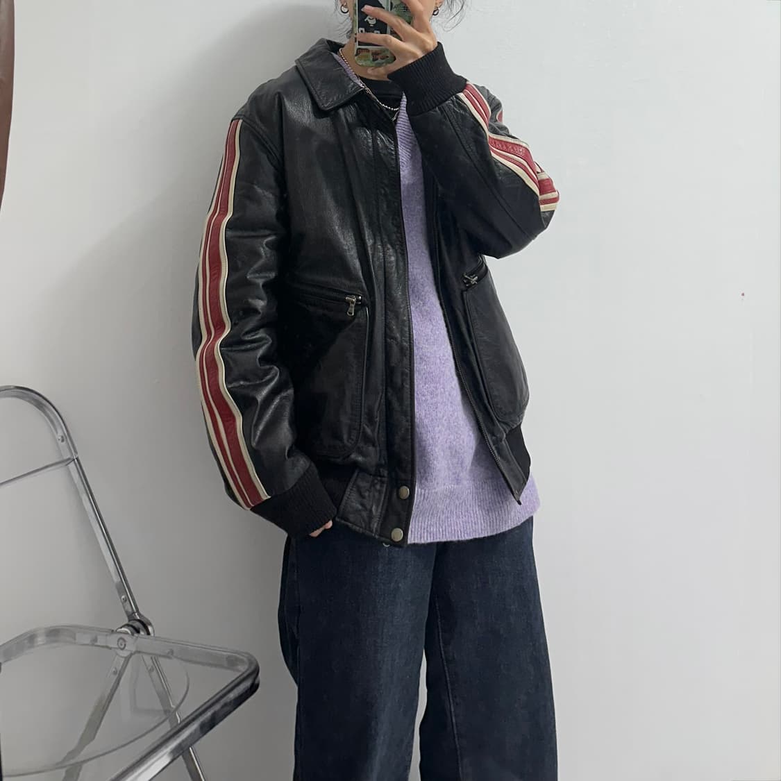 ASK 소가죽 레더자켓 상품이미지4