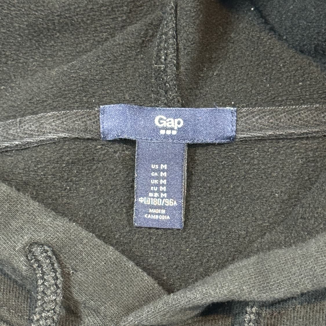 M) GAP 갭 후드티 블랙 상품이미지6