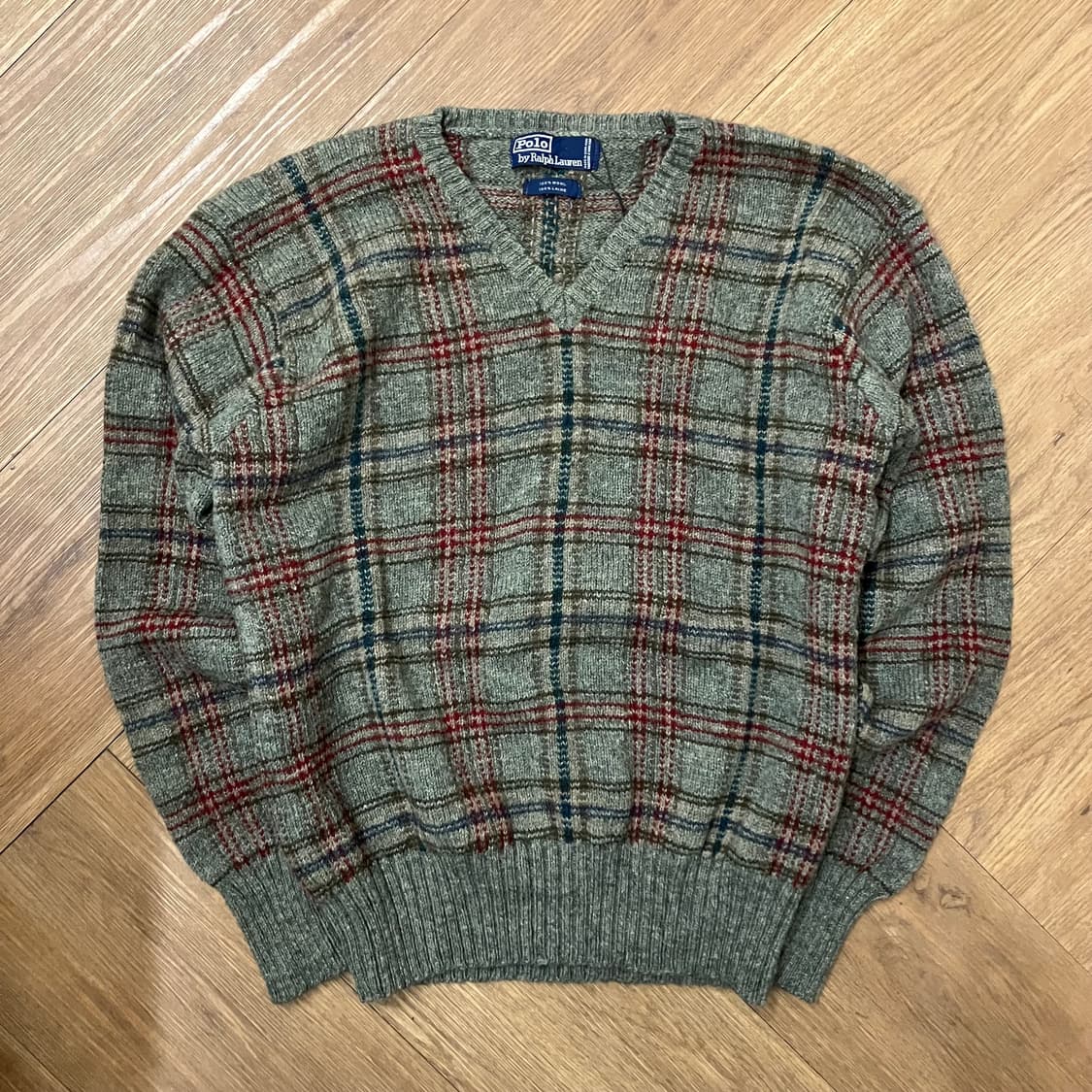 N77 폴로 체크 니트 상품이미지1