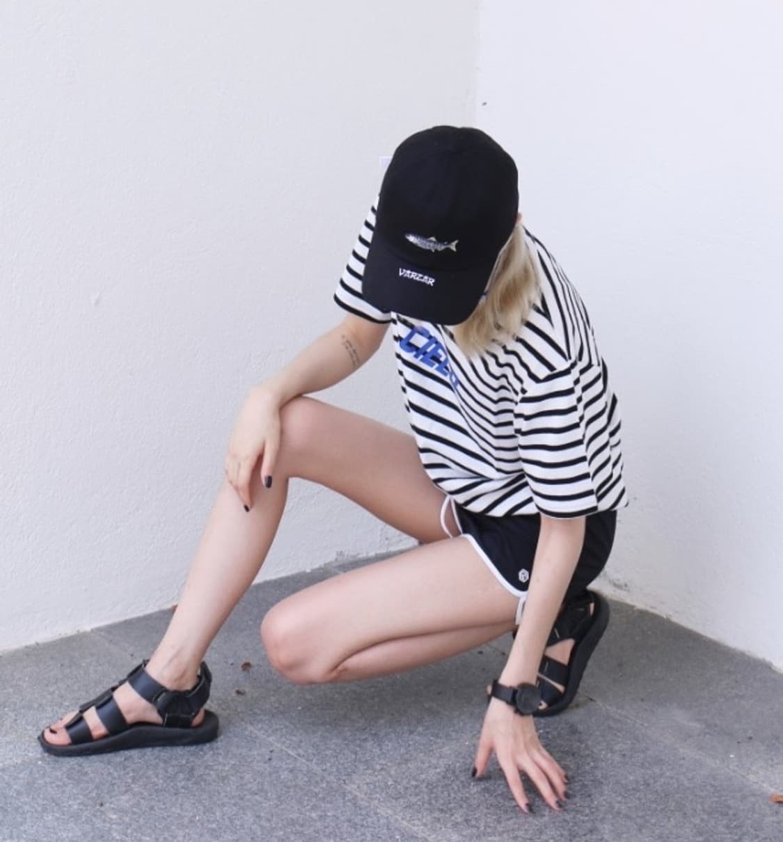바잘 물고기 모자 볼캡 블랙 상품이미지7