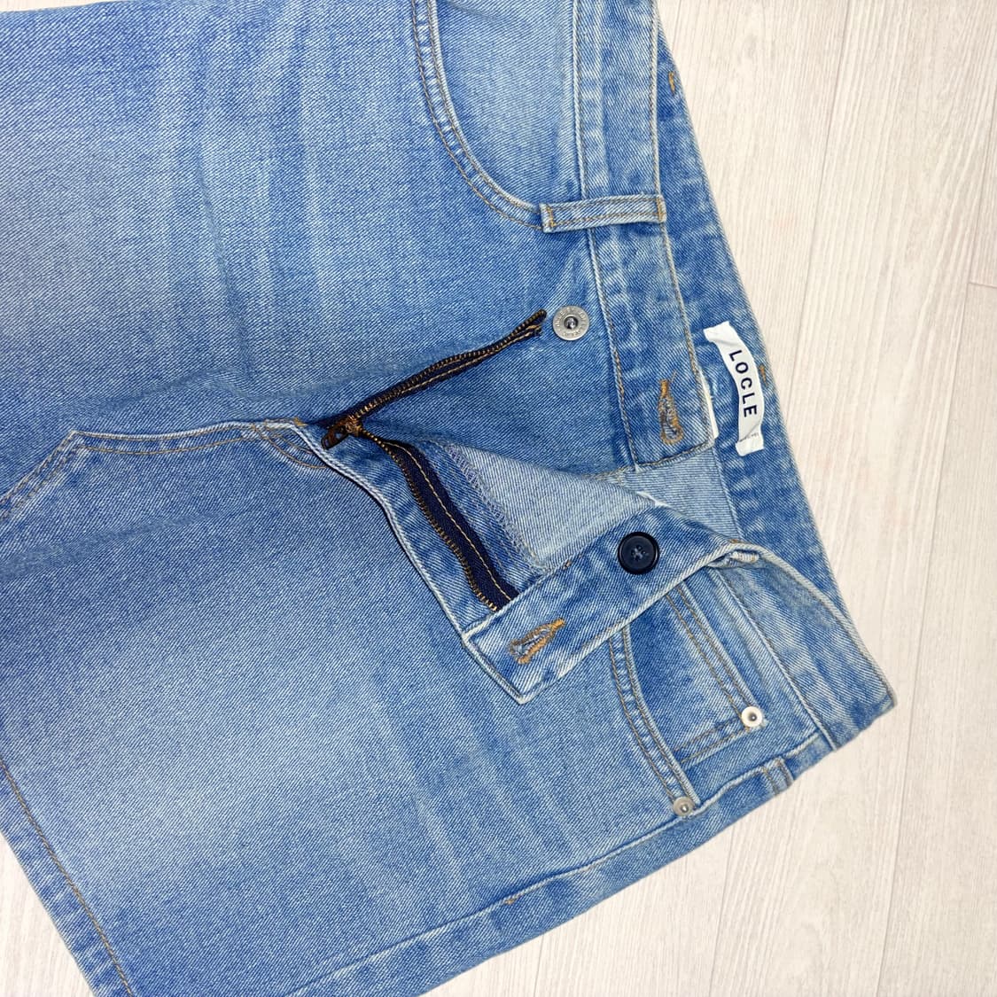 LOCLE 로클 데님 미니 스커트 상품이미지6
