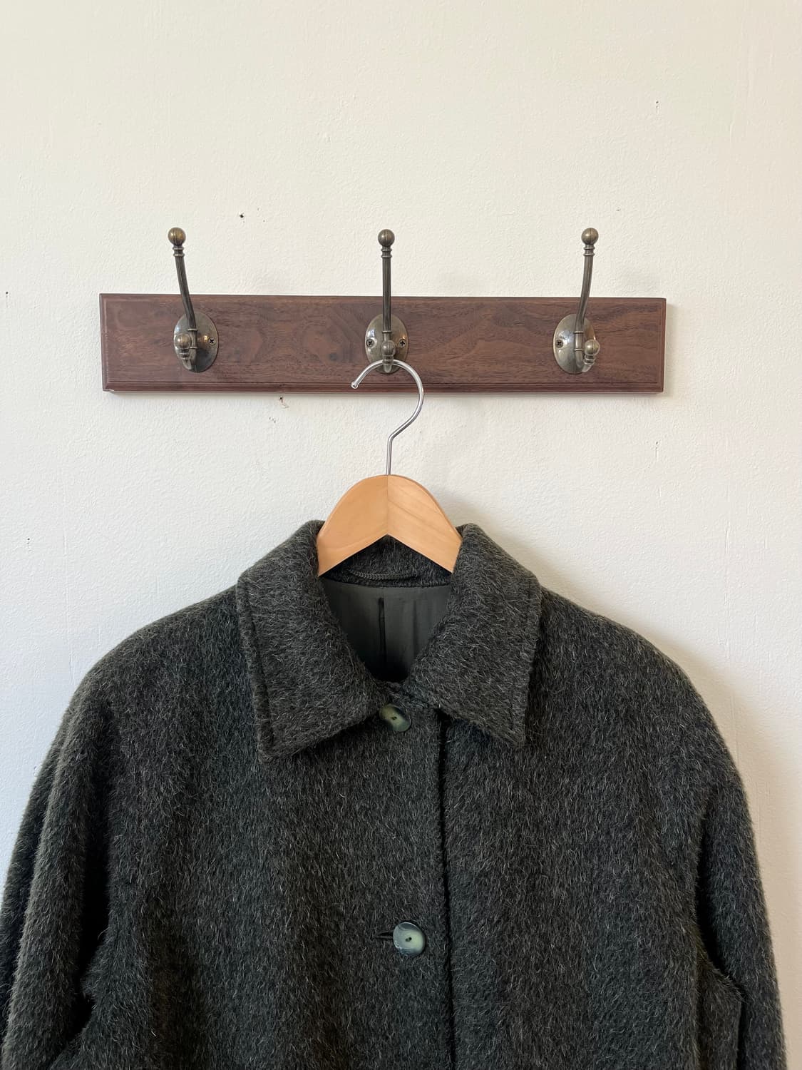 90’s SPORTMAXmara 올리브카키 알파카 코트 상품이미지3